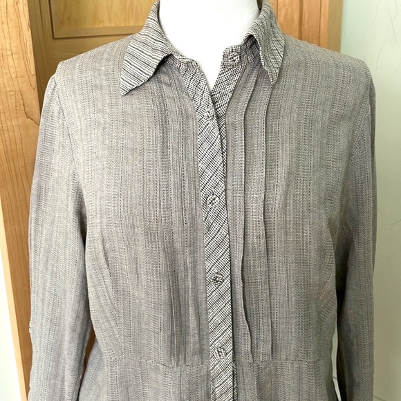 Sandwich Long-Sleeved Grey Button-Down Tunic, Size 38/S - Picture 2 of 15